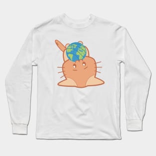 The world is Meow. Long Sleeve T-Shirt